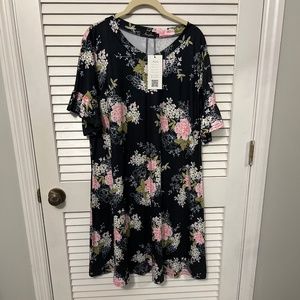 Amzplus Floral Dress - NWT- Large